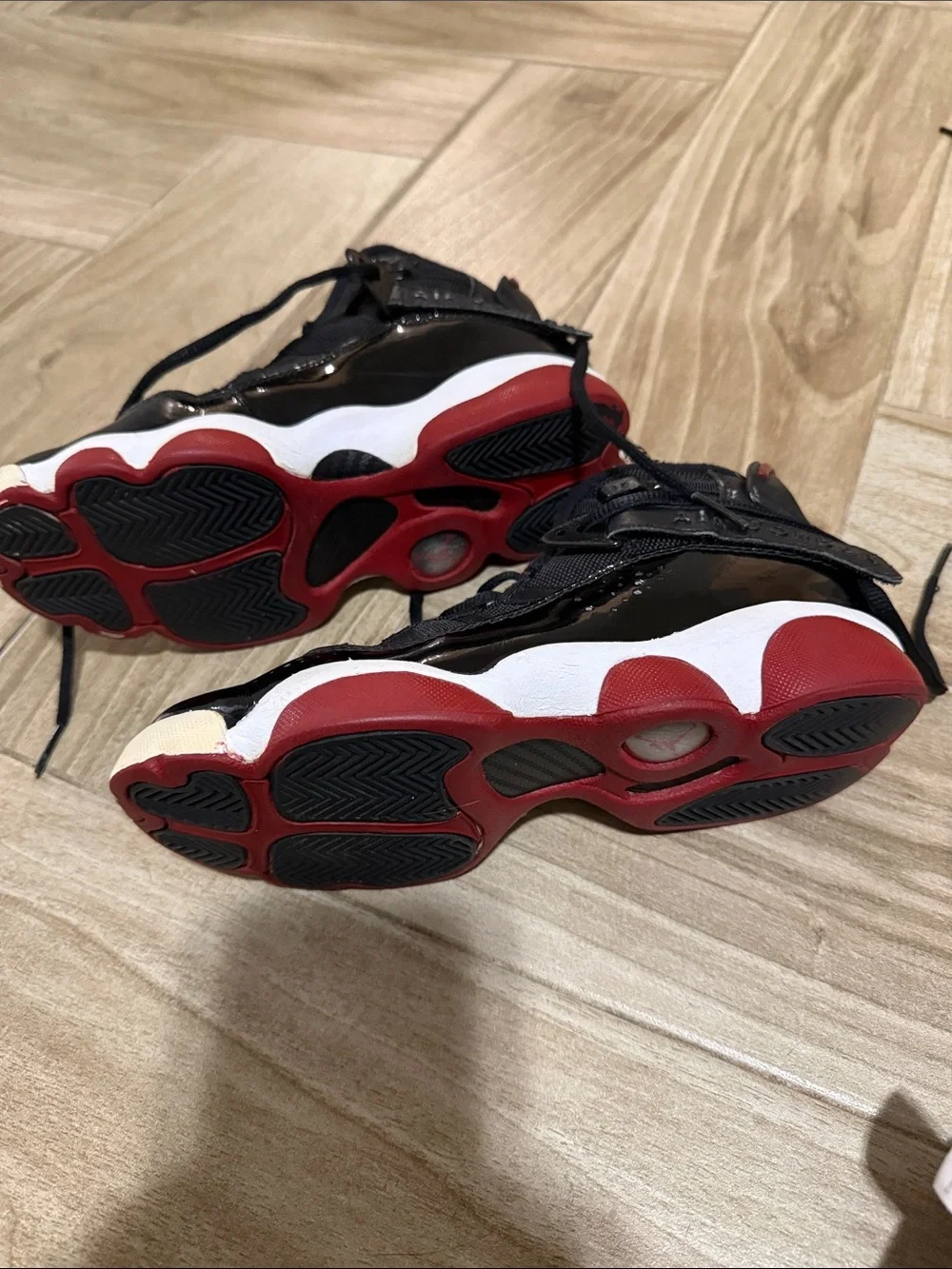 Jordan Kids Black and Red Basketball Sneakers